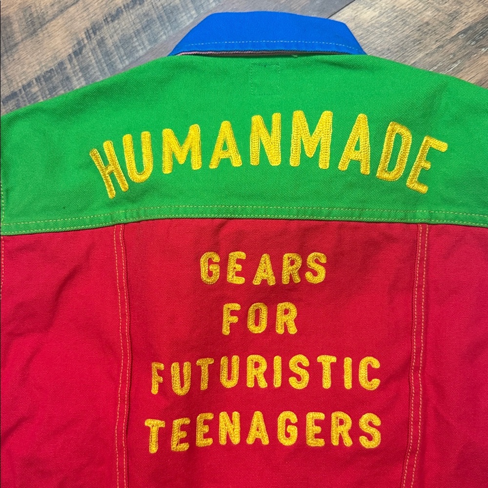 Human Made Crazy Patchwork Denim Trucker Jacket B… - image 7